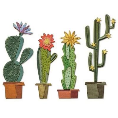 Sizzix Thinlits Die Set - Funky Cactus